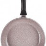 Сковорода Endever Stone-Grey Stone-Grey-24 круглая 24см ручка несъемная (без крышки) серый (80646)