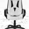 Кресло игровое Бюрократ VIKING-8/WH+BLACK белый/черный искусственная кожа