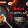 Сковорода ВОК (WOK) Tefal Hard Titanium+ C6921902 круглая 28см ручка несъемная (без крышки) черный (2100096664)