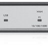 Сетевой экран Zyxel USG40 (USG40-RU0102F) 10/100/1000BASE-TX компл.:набор подписок на 1 год AS/AV/CF/IDP серебристый