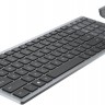 Клавиатура + мышь Dell KM7120W клав:серебристый мышь:серый USB беспроводная Bluetooth/Радио