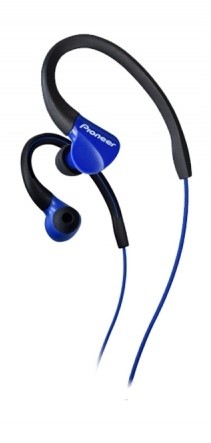 Наушники вкладыши Pioneer SE-E3 1.2м синий проводные (крепление за ухом)