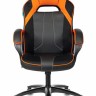 Кресло игровое Бюрократ VIKING 2 AERO ORANGE черный/оранжевый искусст.кожа/ткань
