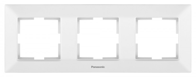 Рамка Panasonic Arkedia Slim WNTF08032WH-RU 3x горизонтальный монтаж пластик белый (упак.:1шт)