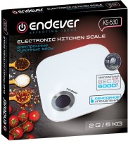 Весы кухонные электронные Endever Skyline KS-530 макс.вес:5кг белый