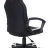 Кресло игровое Zombie 10 черный/белый искусст.кожа/ткань крестовина пластик