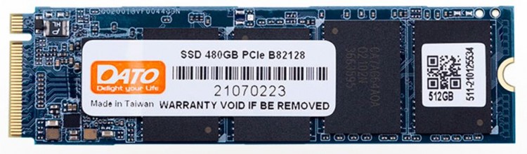 Накопитель SSD Dato PCI-E 480Gb DP700SSD-480GB DP700 M.2 2280