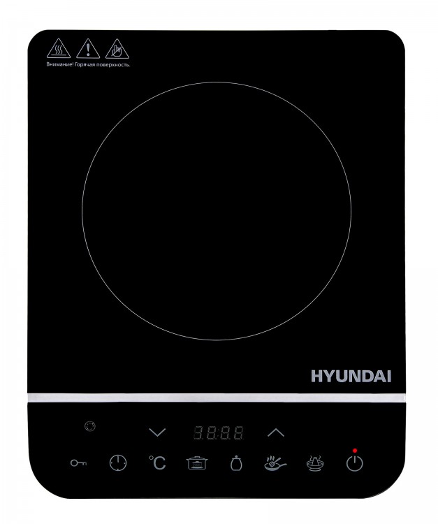 Плита Электрическая Hyundai HYC-0104 черный стеклокерамика (настольная)