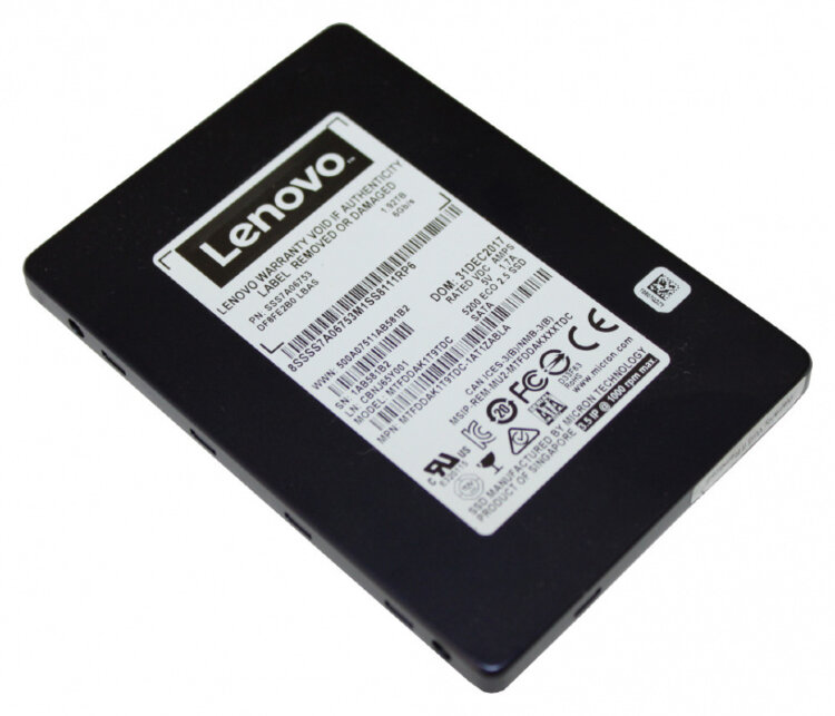 Накопитель SSD Lenovo 1x960Gb SATA 4XB7A10154 Hot Swapp 2.5"