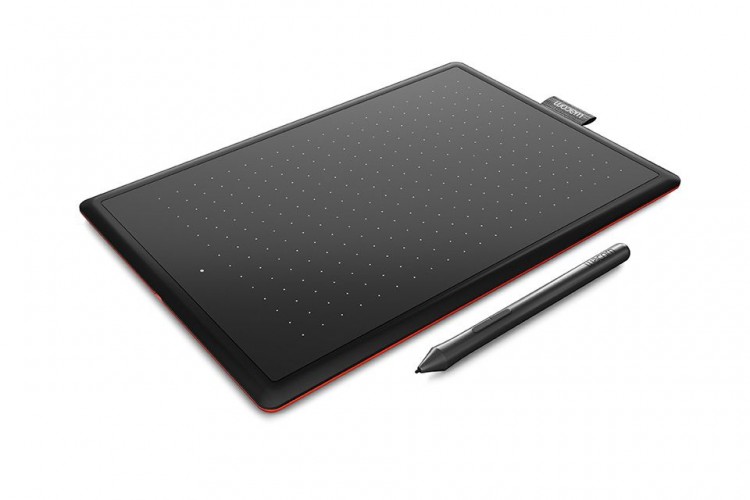 Графический планшет Wacom One CTL-472-N USB черный/красный