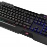 Клавиатура Оклик 719G черный USB Multimedia for gamer LED (подставка для запястий)