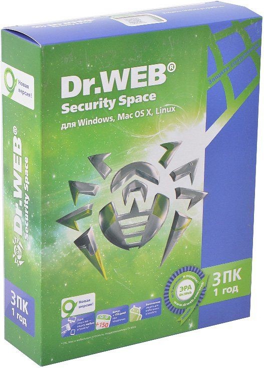 Базовая лицензия DR.Web Security Space КЗ Акция 3PC 1Y (BHW-B-12M-3-A3)