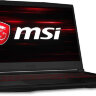 Ноутбук MSI GF63 Thin 9SCSR-1026XRU Core i7 9750H/8Gb/SSD256Gb/NVIDIA GeForce GTX 1650 Ti MAX Q 4Gb/15.6"/IPS/FHD (1920x1080)/Free DOS/black/WiFi/BT/Cam