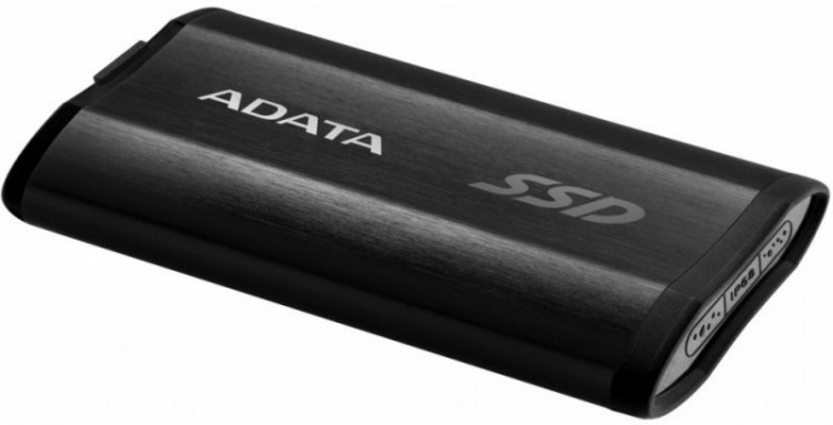 Накопитель SSD A-Data USB Type-C 512Gb ASE800-512GU32G2-CBK SE800 1.8"
