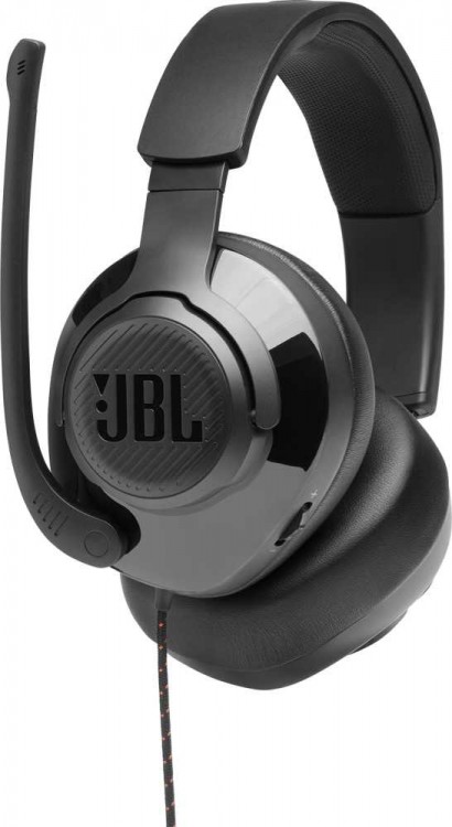 Наушники с микрофоном JBL Quantum 200 черный 1.2м мониторные оголовье (JBLQUANTUM200BLK)