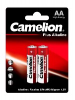 Батарея Camelion Plus Alkaline LR6-BP2 AA 2700mAh (2шт) блистер