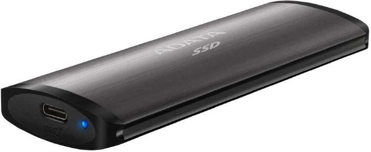 Накопитель SSD A-Data USB Type-C 512Gb ASE760-512GU32G2-CTI SE760 1.8"