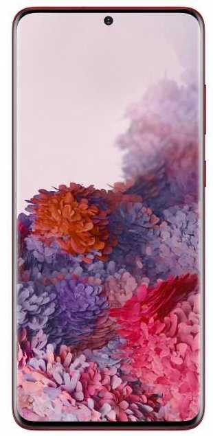 Смартфон Samsung SM-G985F Galaxy S20+ 128Gb 8Gb красный моноблок 3G 4G 2Sim 6.7" 1440x3200 Android 10 64Mpix 802.11 a/b/g/n/ac NFC GPS GSM900/1800 GSM1900 Ptotect MP3 microSD max1024Gb