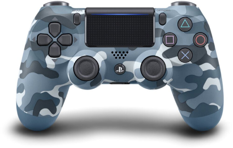 Геймпад Беспроводной PlayStation Dualshock 4 синий камуфляж для: PlayStation 4 (PS719726111)