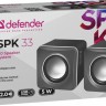 Колонки Defender SPK 33 2.0 серый 5Вт портативные