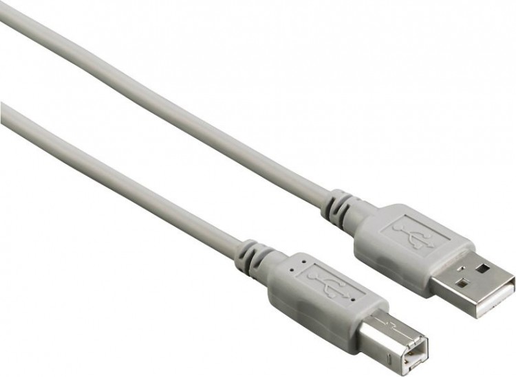 Кабель Hama H-200901 00200901 ver2.0 USB A(f) USB B(f) 3м серый (упак.:10шт)