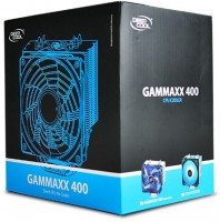 Устройство охлаждения(кулер) Deepcool GAMMAXX 400 BLUE BASIC Soc-FM2+/AM2+/AM3+/AM4/1150/1151/1155 4-pin 18-30dB Al+Cu 130W 640gr LED Ret