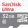 Флеш карта microSDHC 32Gb Class10 Sandisk SDSQUNR-032G-GN3MA Ultra Light w/o adapter