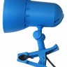Светильник Трансвит НАДЕЖДА1MINI (NADEZHDA1MINI/BLU) настольный на прищепке E27 синий лазурь 40Вт