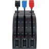 Блок рычагов Logitech G Saitek Pro Flight Throttle Quadrant черный USB виброотдача