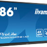 Панель Iiyama 85" TE8602MIS-B1AG черный IPS LED 8ms 16:9 DVI HDMI M/M матовая 1200:1 400cd 178гр/178гр 3840x2160 D-Sub USB 66.8кг