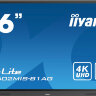 Панель Iiyama 85" TE8602MIS-B1AG черный IPS LED 8ms 16:9 DVI HDMI M/M матовая 1200:1 400cd 178гр/178гр 3840x2160 D-Sub USB 66.8кг