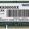 Память DDR3 4Gb 1333MHz Patriot PSD34G1333L2S RTL PC3-10600 CL9 SO-DIMM 204-pin 1.35В