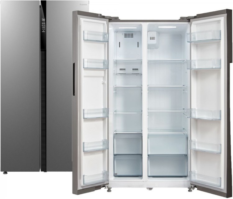 Холодильник Бирюса SBS 587 I нержавеющая сталь (двухкамерный)