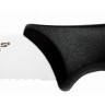 Нож кухонный Fiskars Essential (1023779) стальной для томатов лезв.120мм серрейт. заточка черный