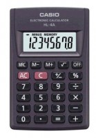Калькулятор карманный Casio HL-4A черный 8-разр.