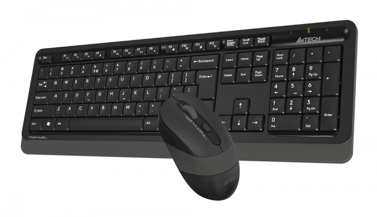 Клавиатура + мышь A4 Fstyler FG1010 клав:черный/серый мышь:черный/серый USB беспроводная Multimedia