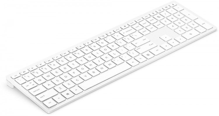 Клавиатура HP Pavilion 600 белый USB беспроводная slim