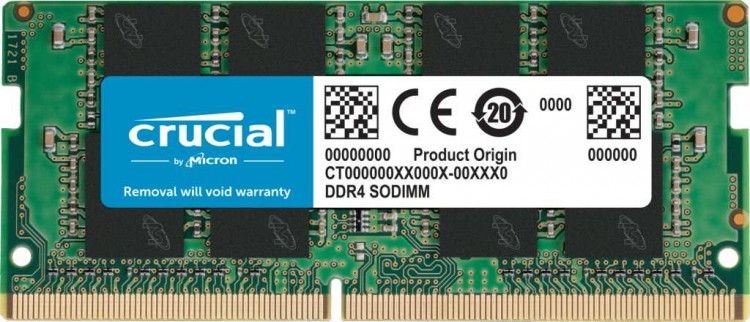 Память DDR4 4Gb 2666MHz Crucial CT4G4SFS6266 RTL CL19 SO-DIMM 288-pin 1.2В single rank