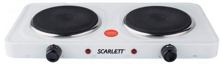 Плита Электрическая Scarlett SC-HP700S02 белый эмаль (настольная)