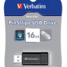 Флеш Диск Verbatim 16Gb PinStripe 49063 USB2.0 черный